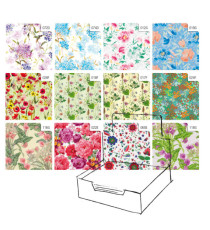 Carta regalo - raso - Fiori - 70 x 100 cm - Rex Sadoch - scatola 100 fogli