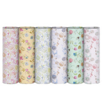 Carta regalo riciclata Fiori di campo - 100 fogli - 70x100cm - fantasie assortite - Rex Sadoch