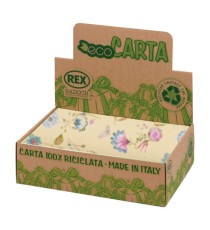 Carta regalo riciclata Fiori di campo - 100 fogli - 70x100cm - fantasie assortite - Rex Sadoch Carta regalo riciclata Fiori di campo - 100 fogli - 70x100cm - fantasie assortite - Rex Sadoch