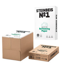 Carta riciclata al 100% senza legno - A3 - 80 gr - bianco - Steinbeis - conf. 500 fogli Carta riciclata al 100% senza legno - A3 - 80 gr - bianco - Steinbeis - conf. 500 fogli