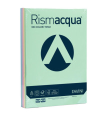 Carta Rismacqua - A4 - 140 gr - mix 5 colori - Favini - conf. 200 fogli Carta Rismacqua - A4 - 140 gr - mix 5 colori - Favini - conf. 200 fogli