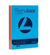 Carta Rismaluce - A4 - 90 gr - mix 8 colori - Favini - conf. 300 fogli Carta Rismaluce - A4 - 90 gr - mix 8 colori - Favini - conf. 300 fogli