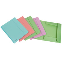 Cartella 3L con elastico Pastel  - PPL - 24x33cm - colori assortiti - Favorit Cartella 3L con elastico Pastel  - PPL - 24x33cm - colori assortiti - Favorit
