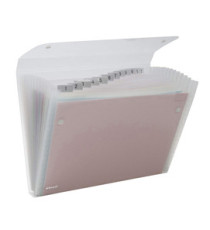 Cartella a soffietto Ice - 13 tasche - 22x30 cm - trasparente - Rexel Cartella a soffietto Ice - 13 tasche - 22x30 cm - trasparente - Rexel