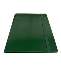 Cartella c/elastico piatto - dorso variabile - verde - Starline