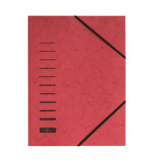 Cartella con elastico -  in cartoncino - A4 - rosso - Pagna