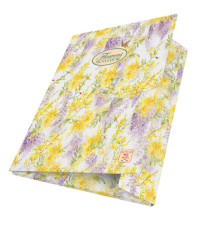 Cartella con elastico Nature Flowers - 26 X 35,5 x 1,2 cm - 3lembi - Pigna