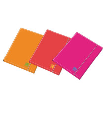 Cartella Fluo One Color - 3 lembi - c/elastico - dorso 1 cm - colori assortiti - Blasetti