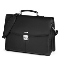 Cartella in similpelle - nero - 41x32x16cm - City Time Cartella in similpelle - nero - 41x32x16cm - City Time