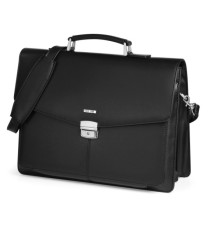 Cartella in similpelle - nero - 41x32x16cm - City Time Cartella in similpelle - nero - 41x32x16cm - City Time