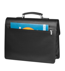 Cartella in similpelle - nero - 41x32x16cm - City Time Cartella in similpelle - nero - 41x32x16cm - City Time