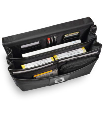 Cartella in tessuto - extra strong - nero - 44x31x20cm - City Time Cartella in tessuto - extra strong - nero - 44x31x20cm - City Time