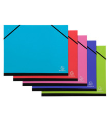 Cartella porta disegni con elastici Ideramama - A4 - colori assortiti - Exacompta Cartella porta disegni con elastici Ideramama - A4 - colori assortiti - Exacompta