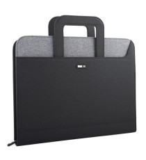 Cartella portablocco - con manici - nero/grigio - 28,5x36cm - City Time Cartella portablocco - con manici - nero/grigio - 28,5x36cm - City Time