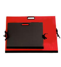 Cartella portadisegni - con maniglia - 70x50 cm - rosso - Brefiocart