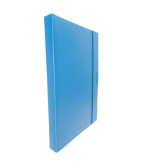 Cartella progetto con elastico - 24 x 35 cm - dorso 3 cm - azzurro - Fellowes