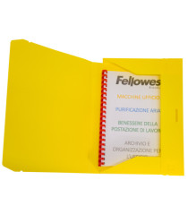 Cartella progetto con elastico - 24 x 35 cm - dorso 3 cm - giallo - Fellowes