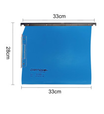 Cartella sospesa Cartesio PP - armadio - PPL - interasse 33 cm - fondo U - 33x28 cm - blu - Bertesi Cartella sospesa Cartesio PP - armadio - PPL - interasse 33 cm - fondo U - 33x28 cm - blu - Bertesi