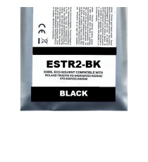 Cartuccia ESTR2-BK black Pigment Eco-Solvent Ink Bag compatibile per Roland TrueVIS SG2,VG2,VF2,SG3,VG3 capacità 500ml