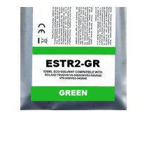 Cartuccia ESTR2-GR green Pigment Eco-Solvent Ink Bag compatibile per Roland TrueVIS SG2,VG2,VF2,SG3,VG3 capacità 500ml