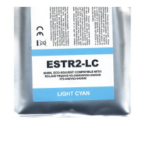Cartuccia ESTR2-LC light ciano Pigment Eco-Solvent Ink Bag compatibile per Roland TrueVIS SG2,VG2,VF2,SG3,VG3 capacità 500ml