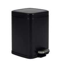 Bidone Pico - con pedale e vaschetta - 6 L - nero satinato - Perfetto Bidone Pico - con pedale e vaschetta - 6 L - nero satinato - Perfetto