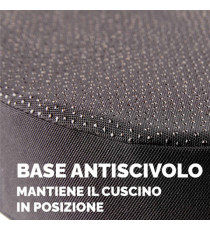 Cuscino Breyta Inclinato - 9 x 43 x 43 cm - in tessuto - nero - Fellowes