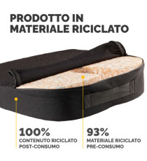 Cuscino Breyta Inclinato - 9 x 43 x 43 cm - in tessuto - nero - Fellowes