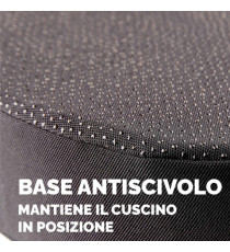 Cuscino Breyta Inclinato - 9 x 43 x 43 cm - in tessuto - nero - Fellowes