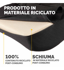 Cuscino Lombare Confort Breyta - 33 x 38 x 9 cm - in tessuto - nero - Fellowes