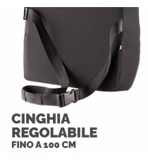 Cuscino Lombare Confort Breyta - 33 x 38 x 9 cm - in tessuto - nero - Fellowes