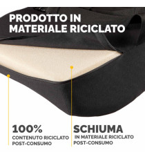 Cuscino Lombare Confort Breyta - 33 x 38 x 9 cm - in tessuto - nero - Fellowes