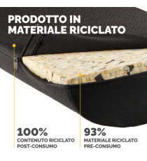 Cuscino Poggiapiedi Breyta - 10 x 45 x 30 cm  - nero - Fellowes