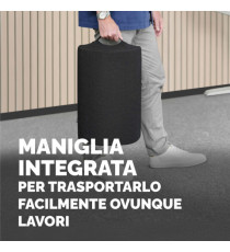 Cuscino Poggiapiedi Breyta - 10 x 45 x 30 cm  - nero - Fellowes