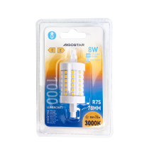 Lampadine led R7S 8W 78mm 1000 lumen 3000K luce calda D29xH78mm angolo 360 gradi equivale a 72W incadescenza Lampadine led R7S 8W 78mm 1000 lumen 3000K luce calda D29xH78mm angolo 360 gradi equivale a 72W incadescenza