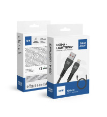 Cavo di ricarica da USB-A a lightning Blue Star DC99I 1mt 2A 12w nero ricarica e trasferimento dati rapida ed efficiente Cavo di ricarica da USB-A a lightning Blue Star DC99I 1mt 2A 12w nero ricarica e trasferimento dati rapida ed efficiente
