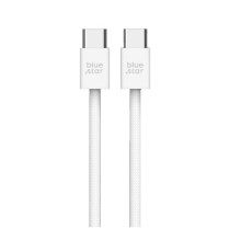 Cavo di ricarica da USB-C a type-c usb-c Blue Star 1mt 6A 60w QC4.0 Q28 bianco ricarica e trasferimento dati Quick Charge 4.0 Cavo di ricarica da USB-C a type-c usb-c Blue Star 1mt 6A 60w QC4.0 Q28 bianco ricarica e trasferimento dati Quick Charge 4.0