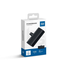 Power bank compatto Blue Star W0556 con connettore type-c integrato 5000mAh 2.1A ricarica rapida, piccolo tascabile usb-c Power bank compatto Blue Star W0556 con connettore type-c integrato 5000mAh 2.1A ricarica rapida, piccolo tascabile usb-c