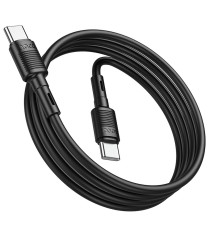 Cavo di ricarica da USB-C a type-c usb-c Hoco X83 nero 1mt PD60W 3A ricarica e trasferimento dati fast in pvc alta qualità! Cavo di ricarica da USB-C a type-c usb-c Hoco X83 nero 1mt PD60W 3A ricarica e trasferimento dati fast in pvc alta qualità!