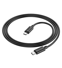 Cavo di ricarica da USB-C a type-c usb-c Hoco X88 nero 1mt PD60W 3A ricarica e trasferimento dati fast in pvc alta qualità! Cavo di ricarica da USB-C a type-c usb-c Hoco X88 nero 1mt PD60W 3A ricarica e trasferimento dati fast in pvc alta qualità!