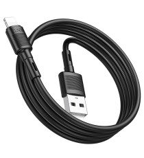 Cavo di ricarica da USB-A a lightning 8-pin Hoco X83 nero 1mt 2.4A ricarica e trasferimento dati fast in pvc alta qualità! Cavo di ricarica da USB-A a lightning 8-pin Hoco X83 nero 1mt 2.4A ricarica e trasferimento dati fast in pvc alta qualità!