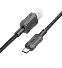 Cavo di ricarica da USB-A a type-c usb-c Hoco X94 nero 1mt 3A ricarica e trasferimento dati fast in robusta treccia in pvc! Cavo di ricarica da USB-A a type-c usb-c Hoco X94 nero 1mt 3A ricarica e trasferimento dati fast in robusta treccia in pvc!