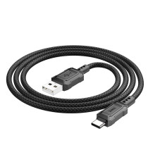 Cavo di ricarica da USB-A a type-c usb-c Hoco X94 nero 1mt 3A ricarica e trasferimento dati fast in robusta treccia in pvc! Cavo di ricarica da USB-A a type-c usb-c Hoco X94 nero 1mt 3A ricarica e trasferimento dati fast in robusta treccia in pvc!