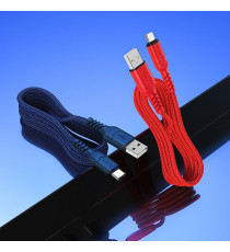 Cavo di ricarica da USB-A a type-c usb-c Hoco X59 rosso 1mt 3A Quick Charge and Fast e trasferimento dati treccia in nylon Cavo di ricarica da USB-A a type-c usb-c Hoco X59 rosso 1mt 3A Quick Charge and Fast e trasferimento dati treccia in nylon
