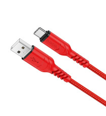 Cavo di ricarica da USB-A a type-c usb-c Hoco X59 rosso 1mt 3A Quick Charge and Fast e trasferimento dati treccia in nylon Cavo di ricarica da USB-A a type-c usb-c Hoco X59 rosso 1mt 3A Quick Charge and Fast e trasferimento dati treccia in nylon