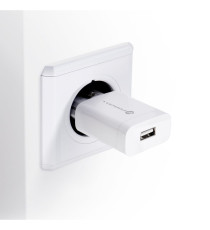 Caricabatterie da muro USB-A 2.4A Forcell F-Energy TC-1099 18W PD bianco caricatore Quick Charge 3.0 standard CE e LVD Caricabatterie da muro USB-A 2.4A Forcell F-Energy TC-1099 18W PD bianco caricatore Quick Charge 3.0 standard CE e LVD
