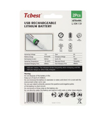 Batterie ricaricabili con presa type-c Tcbest 2pz stilo R6 (AA) 1100 mAh cavo usb-a con 2 type-C,basta un cavo per ricaricarle Batterie ricaricabili con presa type-c Tcbest 2pz stilo R6 (AA) 1100 mAh cavo usb-a con 2 type-C,basta un cavo per ricaricarle
