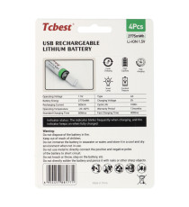 Batterie ricaricabili con presa type-c Tcbest 4pz stilo R6 (AA) 750 mAh cavo usb-a con 2 type-C,basta un cavo per ricaricarle Batterie ricaricabili con presa type-c Tcbest 4pz stilo R6 (AA) 750 mAh cavo usb-a con 2 type-C,basta un cavo per ricaricarle