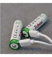 Batterie ricaricabili con presa type-c Tcbest 2pz stilo R6 (AA) 650 mAh cavo usb-a con 2 type-C,basta un cavo per ricaricarle Batterie ricaricabili con presa type-c Tcbest 2pz stilo R6 (AA) 650 mAh cavo usb-a con 2 type-C,basta un cavo per ricaricarle