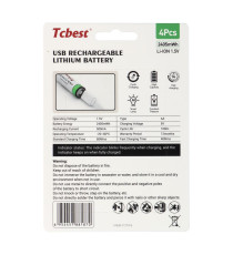 Batterie ricaricabili con presa type-c Tcbest 4pz stilo R6 (AA) 650 mAh cavo usb-a con 2 type-C,basta un cavo per ricaricarle Batterie ricaricabili con presa type-c Tcbest 4pz stilo R6 (AA) 650 mAh cavo usb-a con 2 type-C,basta un cavo per ricaricarle